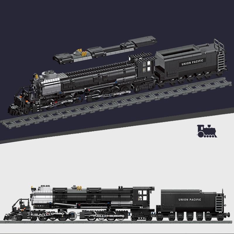 Small Particle Assembly Steam Train Building Block Toy