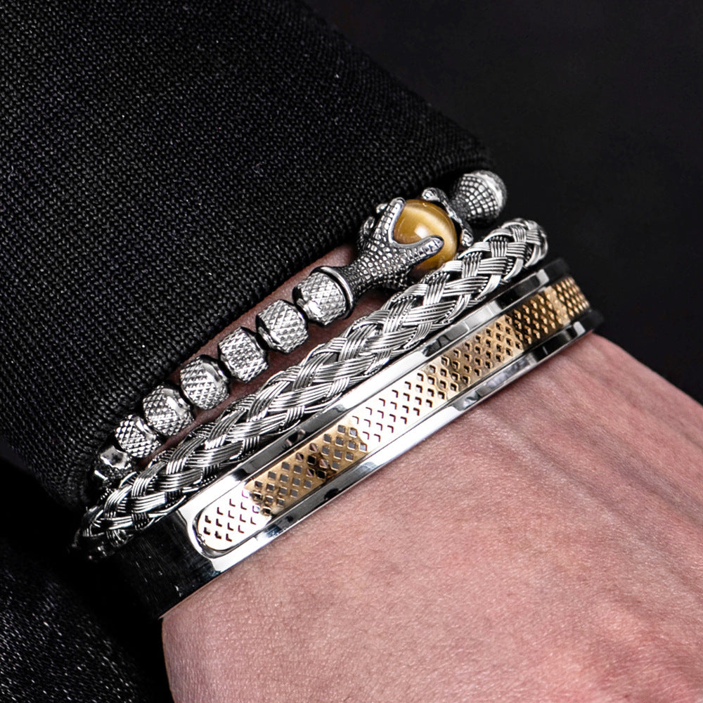 Bracelet Suit Stainless Steel Twist Bracelet