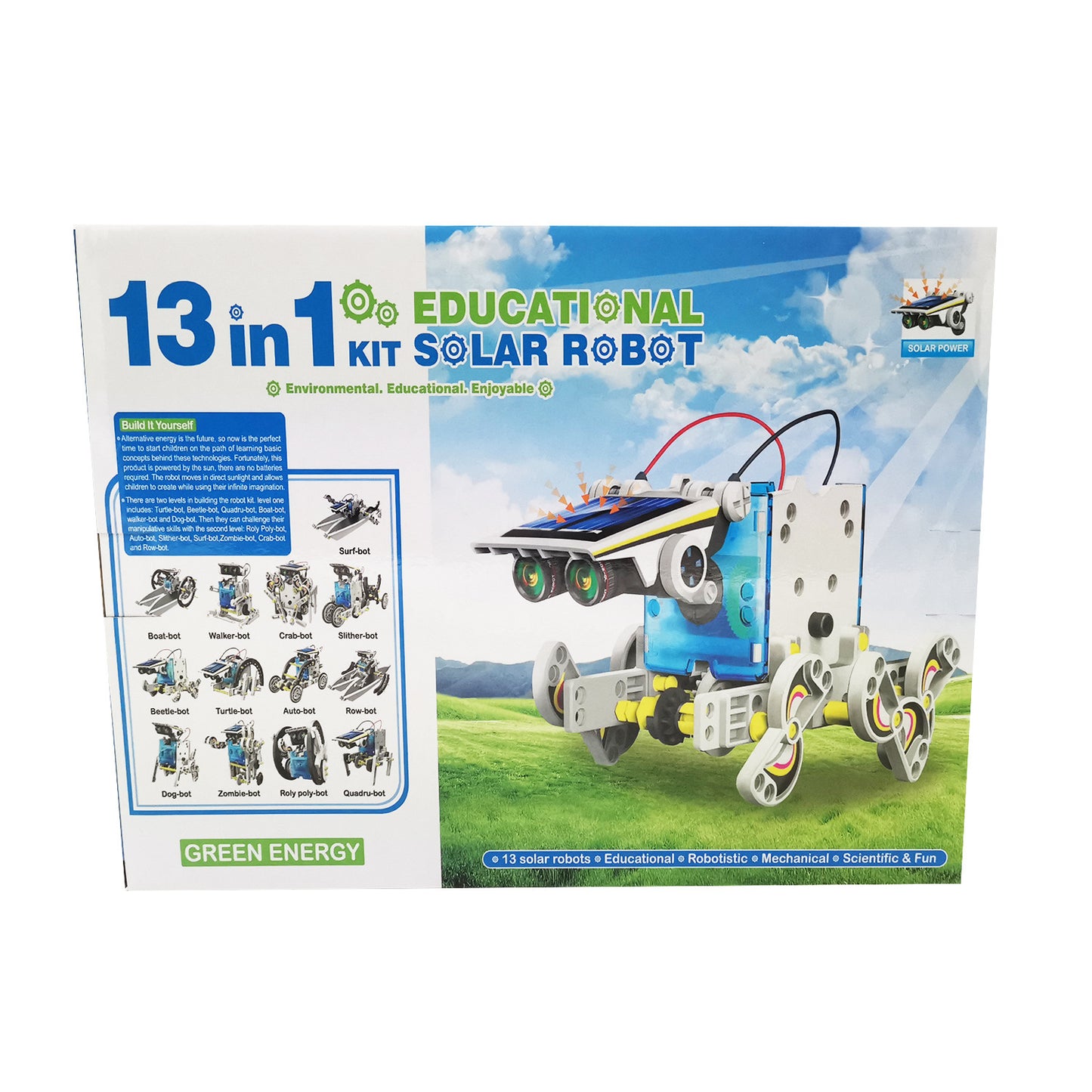 Solar Toy Car 13 In 1 Intelligent Robot