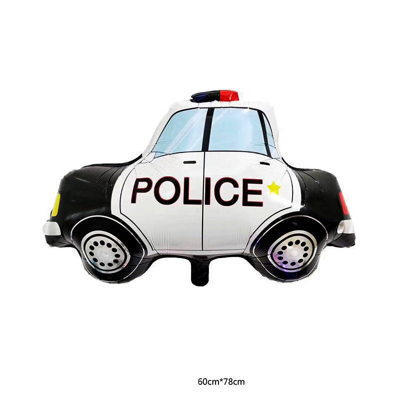 Large Transportation Vehicle Aluminum Film Balloon Children's Birthday Toy Train Decoration