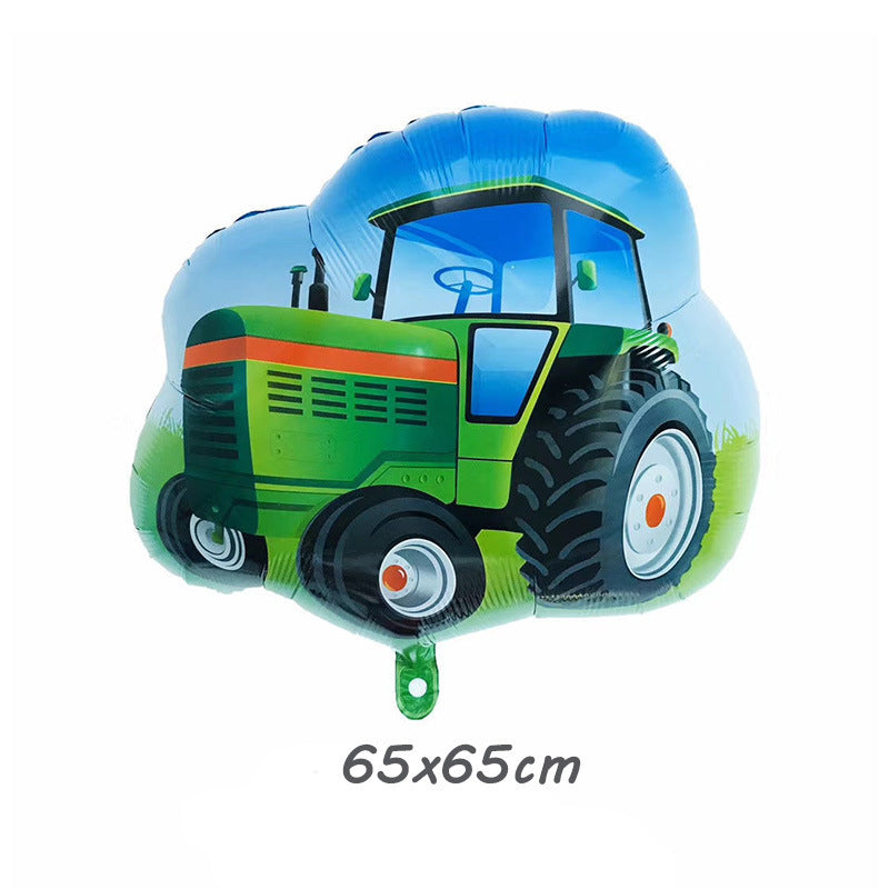Large Transportation Vehicle Aluminum Film Balloon Children's Birthday Toy Train Decoration