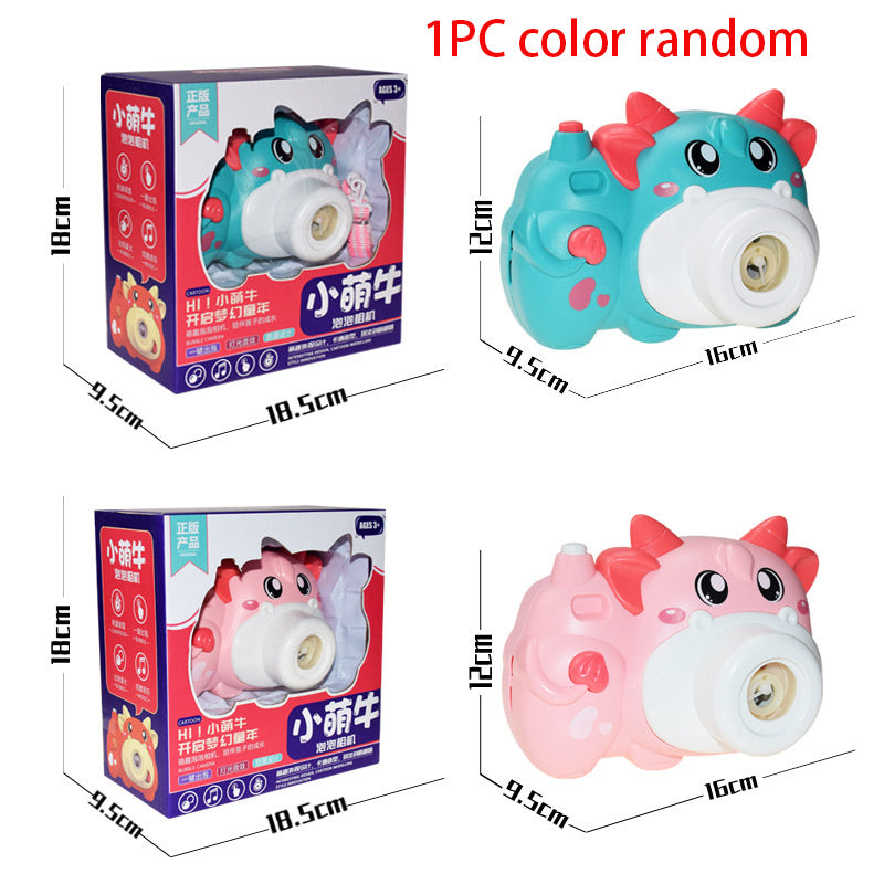 Electric Bubble Machine Automatic Cartoon Doughnut Shape Bubble Blower For Kids