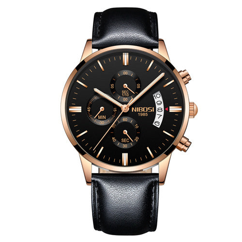 Top Brand Luxury Waterproof Full Steel Quartz Gold Clock Men