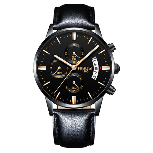 Top Brand Luxury Waterproof Full Steel Quartz Gold Clock Men
