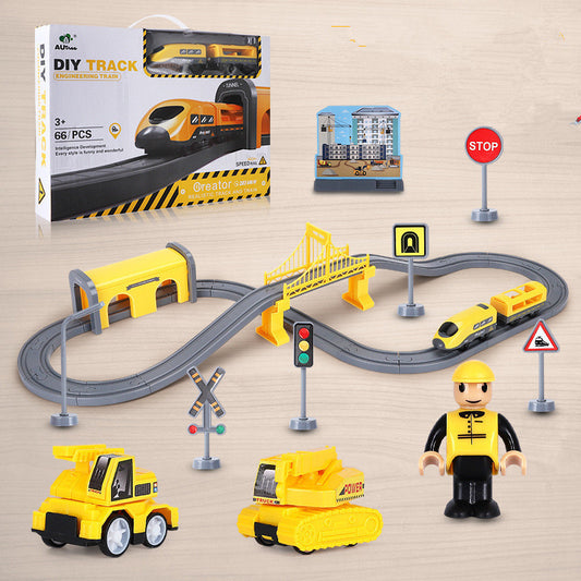Children's train track toy