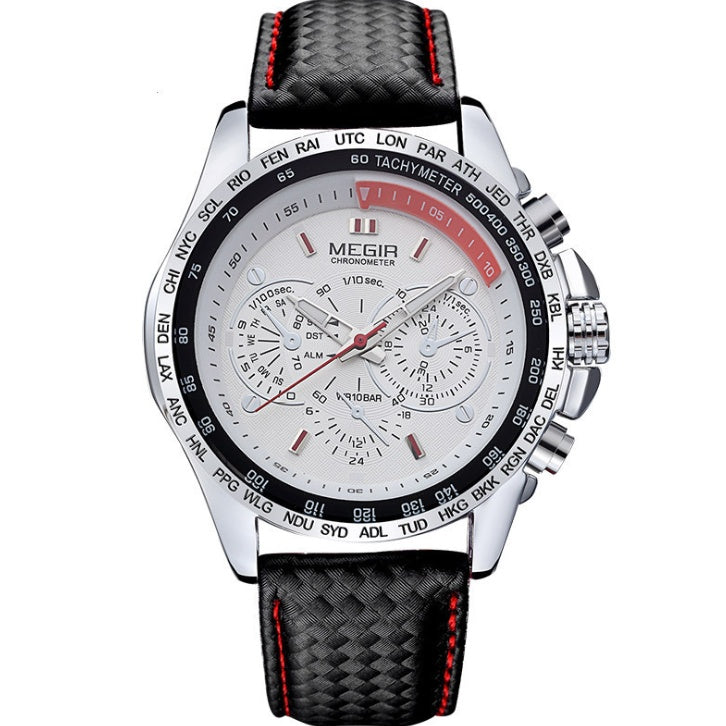 Original 1010 Leather Strap Waterproof Quartz Luxury Business Mens Watches