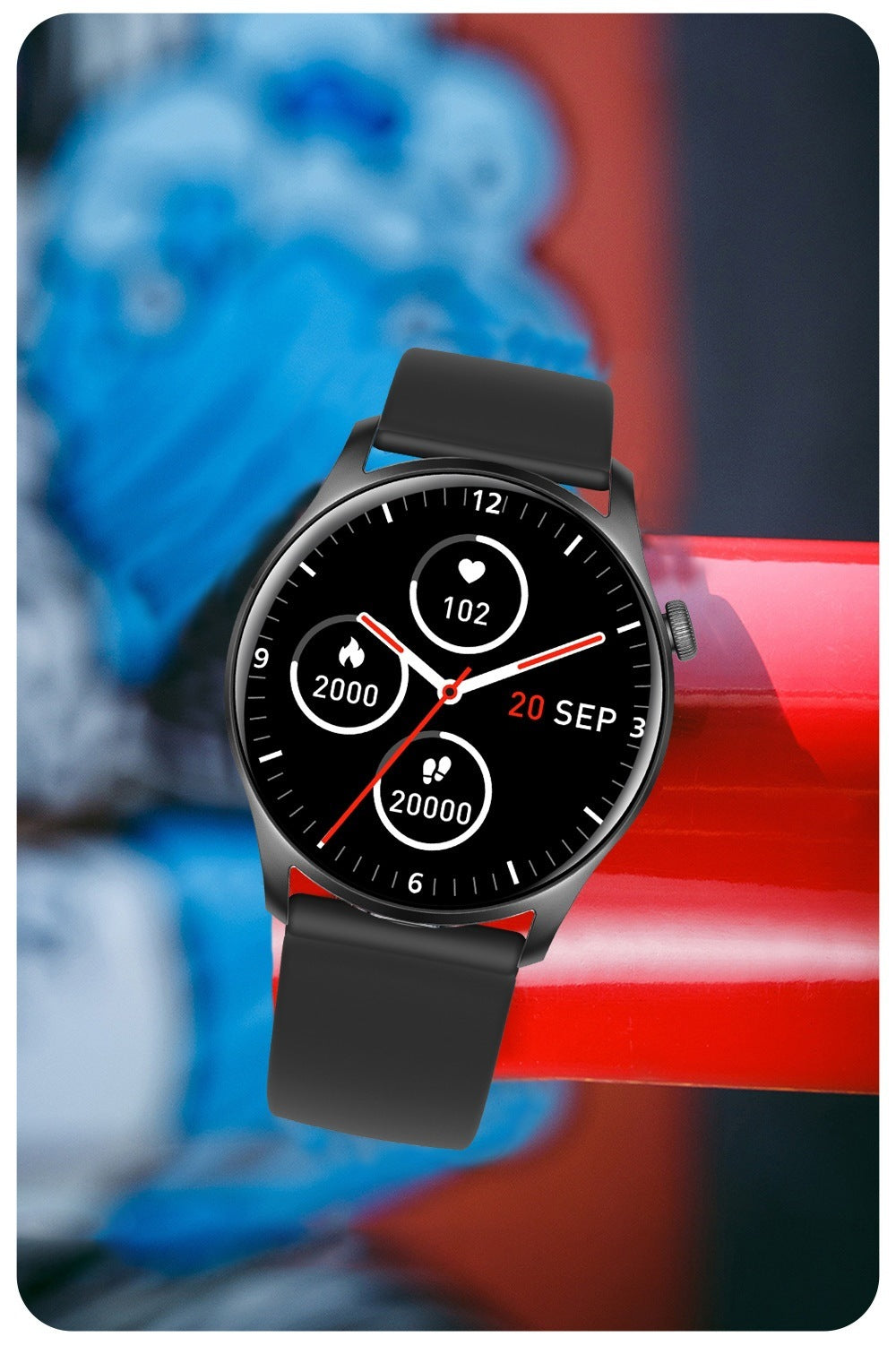 Smart Full Touch Multi-function Heart Rate Blood Pressure Monitoring Information Reminder Sports Bluetooth Watch