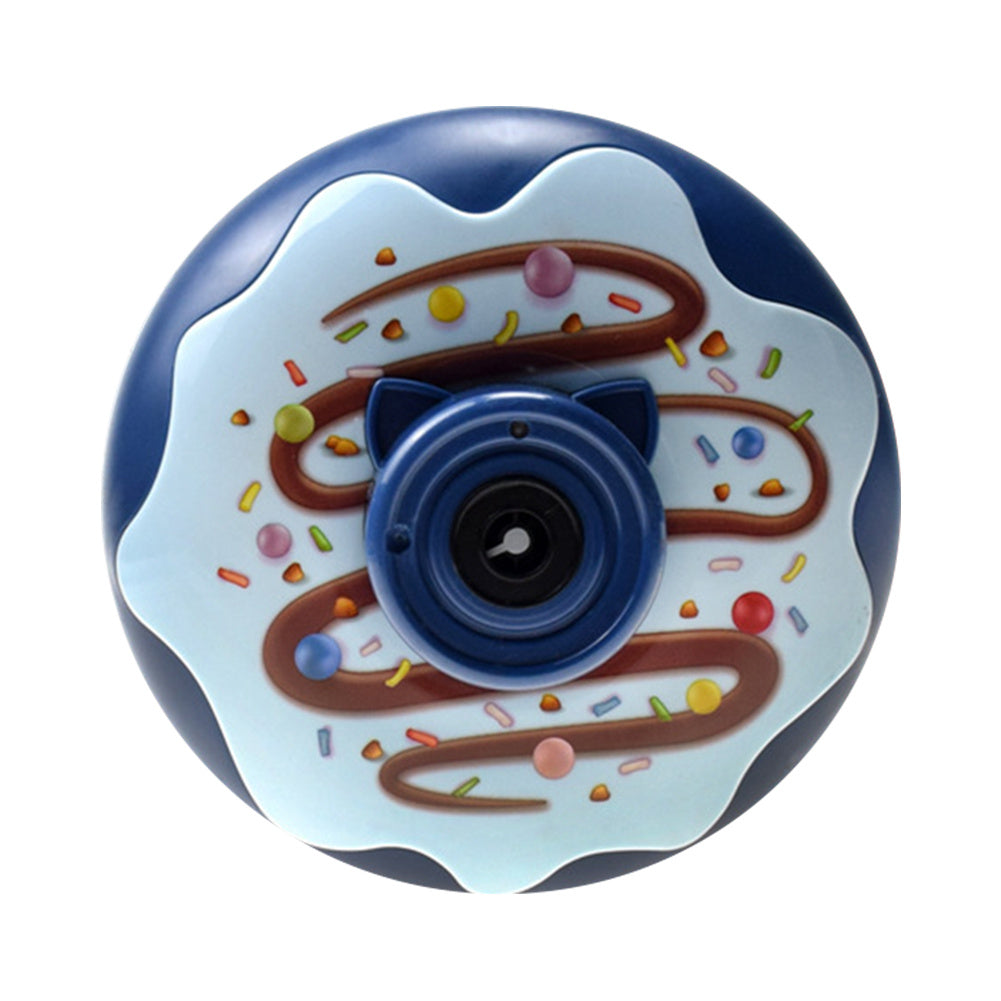Electric Bubble Machine Automatic Cartoon Doughnut Shape Bubble Blower For Kids
