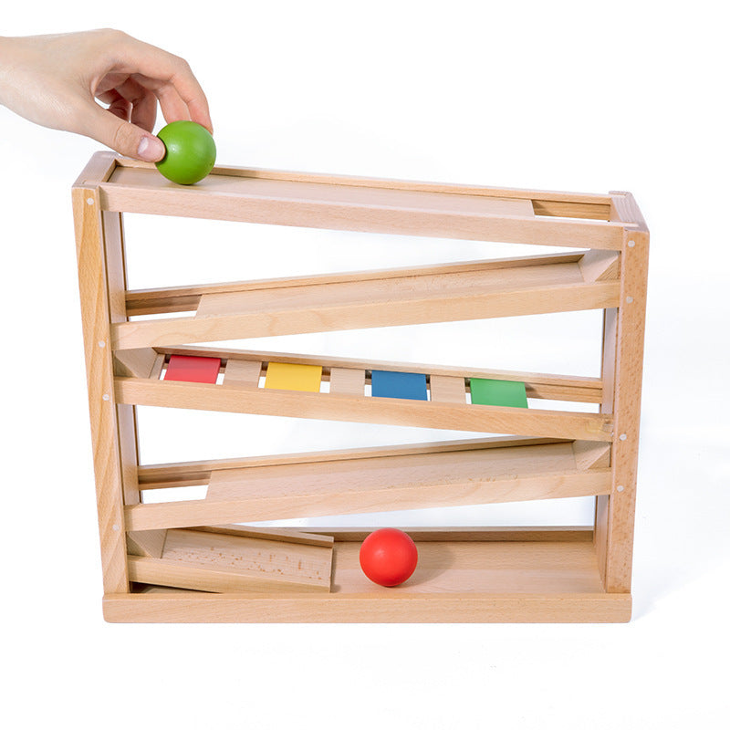 Wooden 2-in-1 Roller Glider Parking Toy
