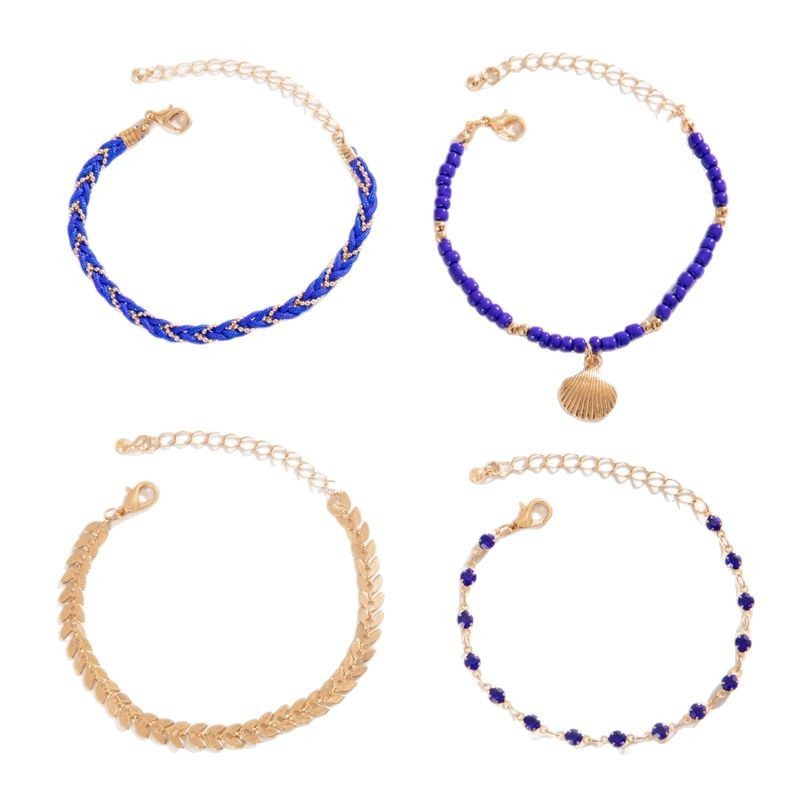 Bohemian Ocean Wind Starfish Shell Pearl Anklet