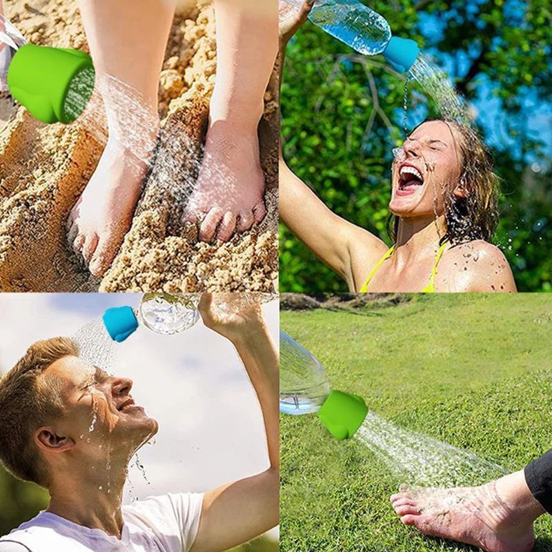 Pet Clean Dog Bath Sprayer Shower Head Silicone Multifunctional Outdoor Portable Water Bottle Sprinkler Nozzles