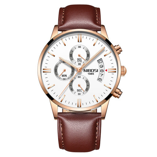 Top Brand Luxury Waterproof Full Steel Quartz Gold Clock Men