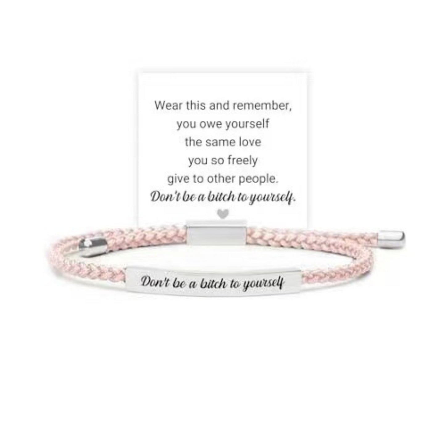 Adjustable Bent Tube Engraved Bracelet