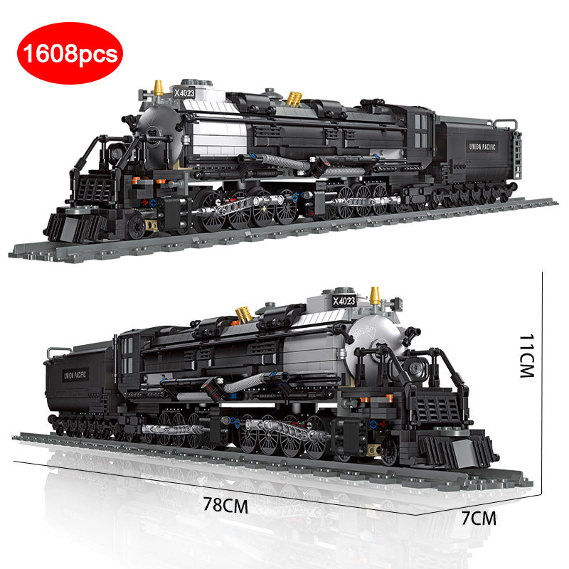 Small Particle Assembly Steam Train Building Block Toy