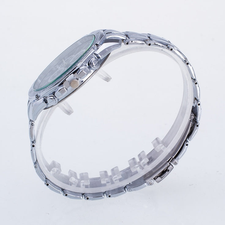 Silver Stainless Steel Mens Top Brand Luxury Watch