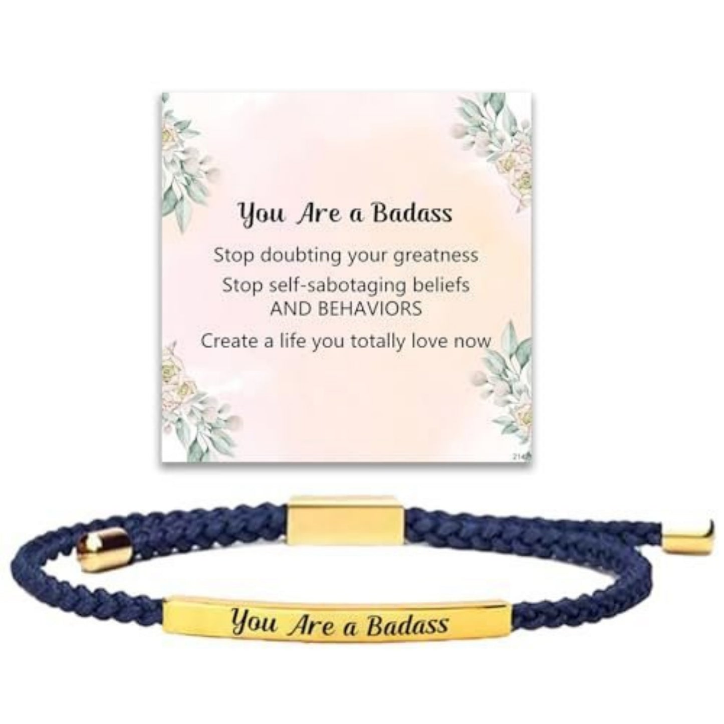 Adjustable Bent Tube Engraved Bracelet