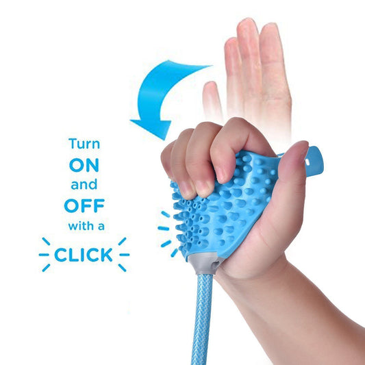 Pet Bathing Tool - The Ultimate Shower Companion For Your Pet - Compatible With Indoor Shower Or Outdoor Garden Hose - Includes Garden Hose And Shower Adapters