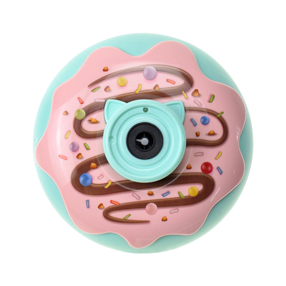 Electric Bubble Machine Automatic Cartoon Doughnut Shape Bubble Blower For Kids