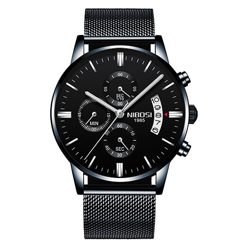 Top Brand Luxury Waterproof Full Steel Quartz Gold Clock Men