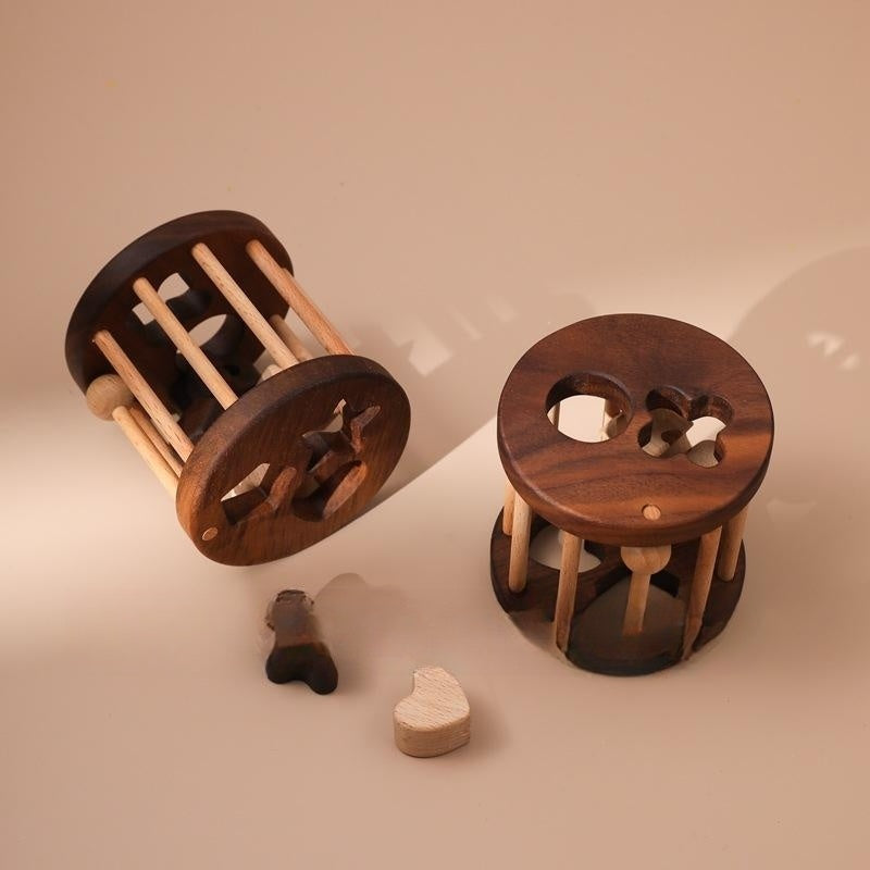 Creative Wooden Baby Threading Game Ringing Bell 3-in-1 Toy