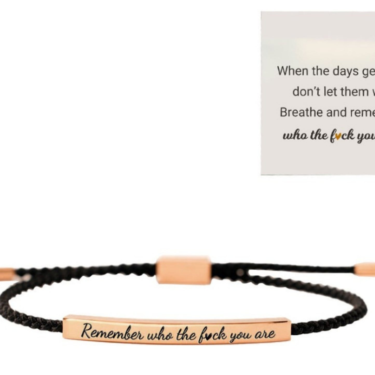 Adjustable Bent Tube Engraved Bracelet