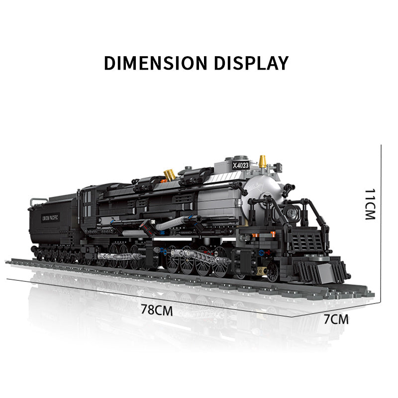 Small Particle Assembly Steam Train Building Block Toy