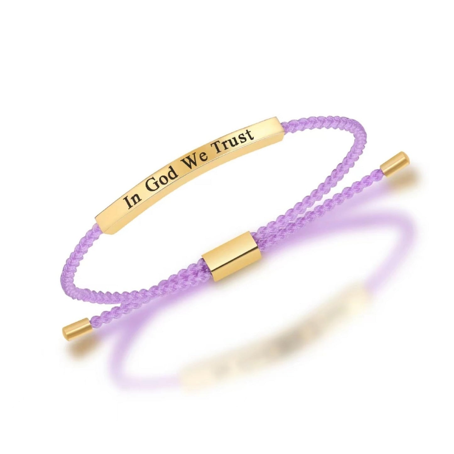 Adjustable Bent Tube Engraved Bracelet