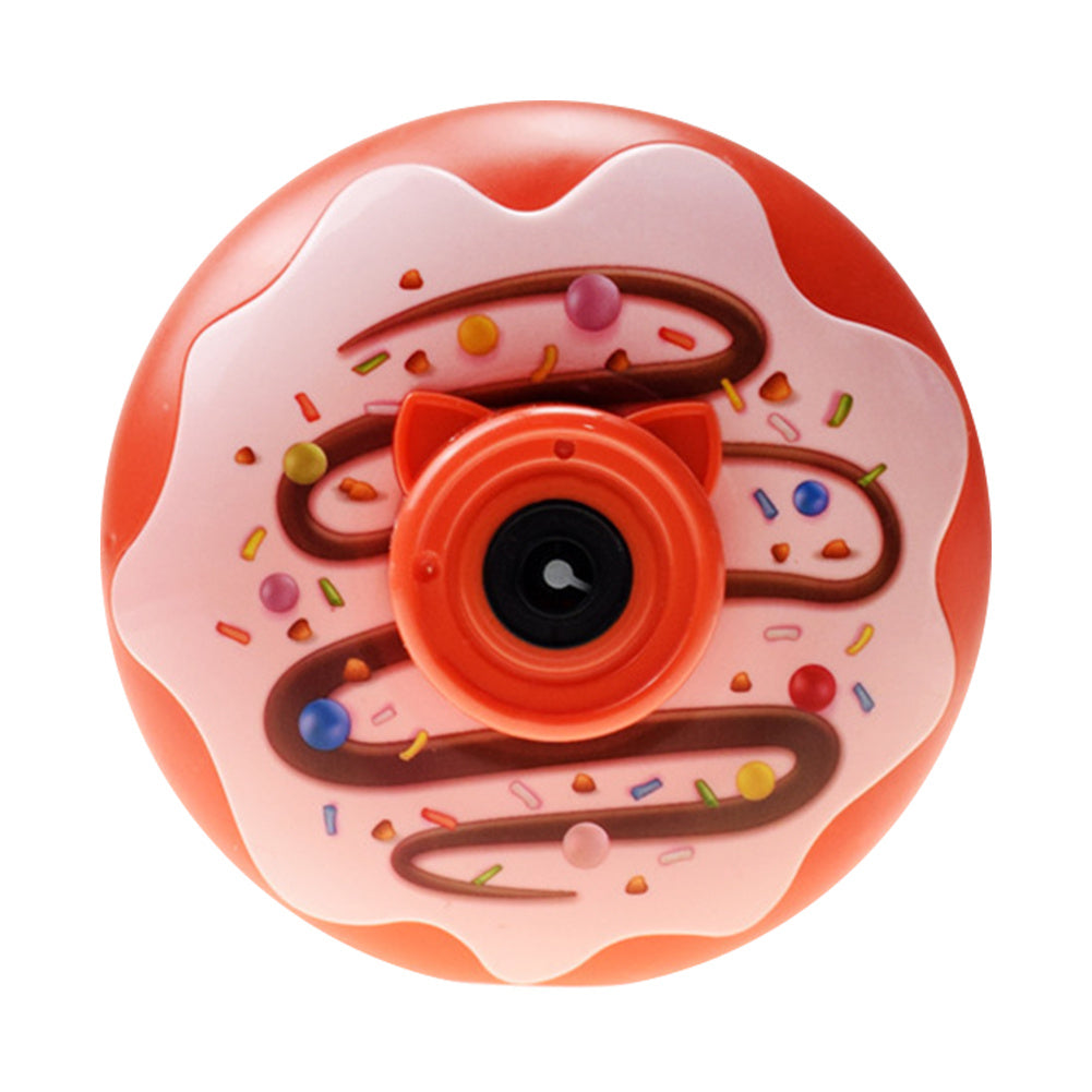 Electric Bubble Machine Automatic Cartoon Doughnut Shape Bubble Blower For Kids