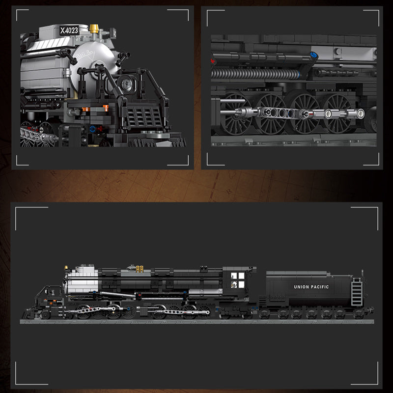 Small Particle Assembly Steam Train Building Block Toy