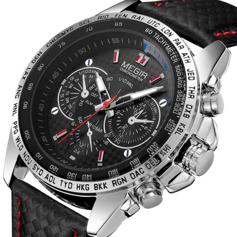 Original 1010 Leather Strap Waterproof Quartz Luxury Business Mens Watches