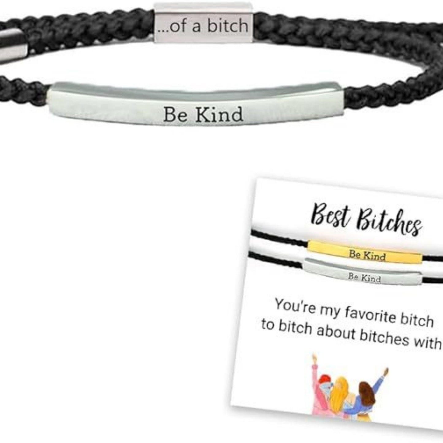 Adjustable Bent Tube Engraved Bracelet