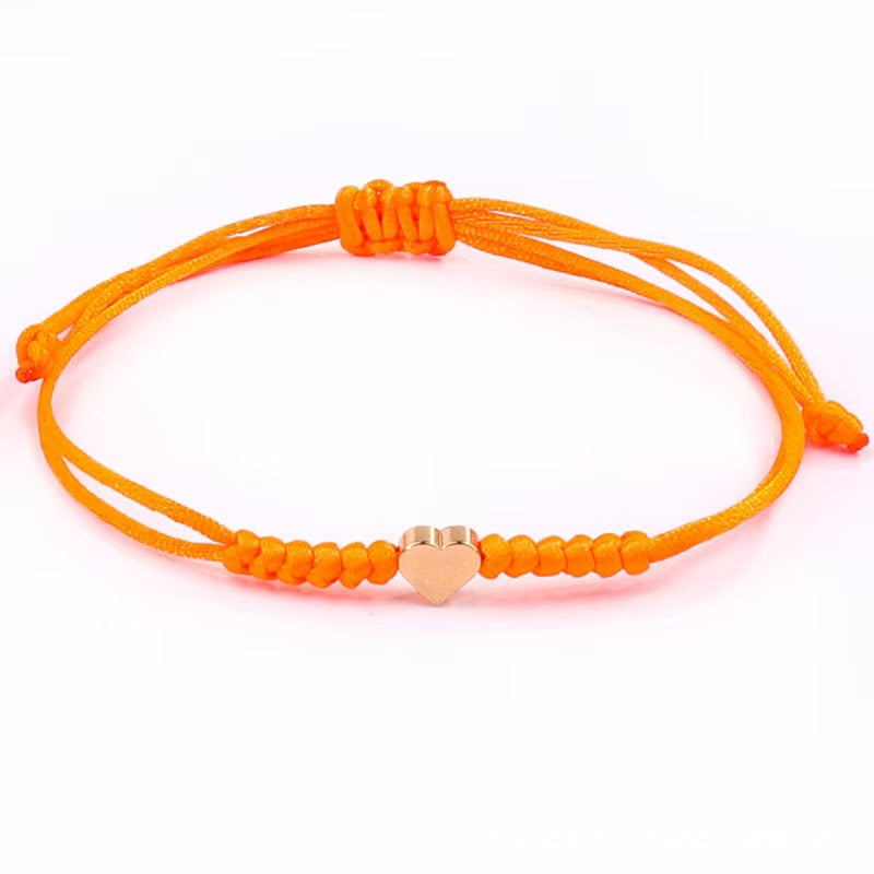 Love Woven Hand Strap Couple Hand-woven Adjustable Red Rope