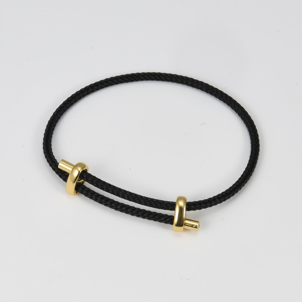Color Wire Rope Bracelet Adjustable Horoscope Buckle Carrying Strap