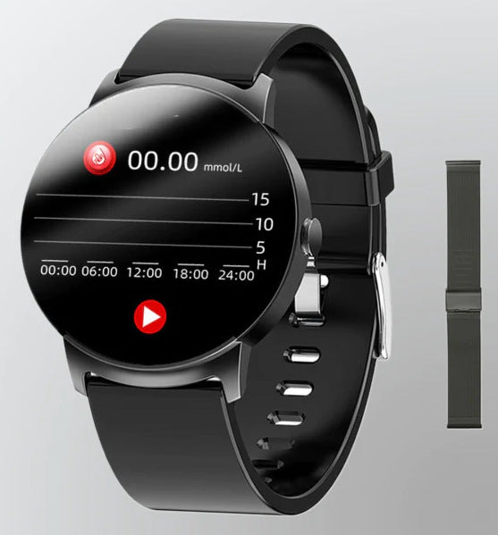 Body Temperature Blood Glucose Smart Watch