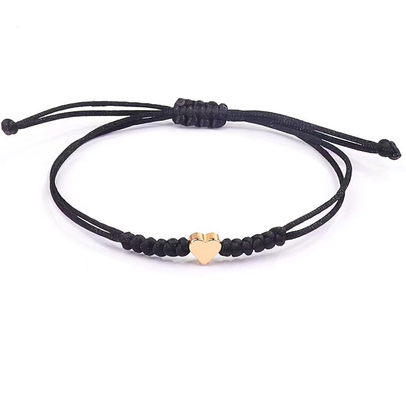 Love Woven Hand Strap Couple Hand-woven Adjustable Red Rope