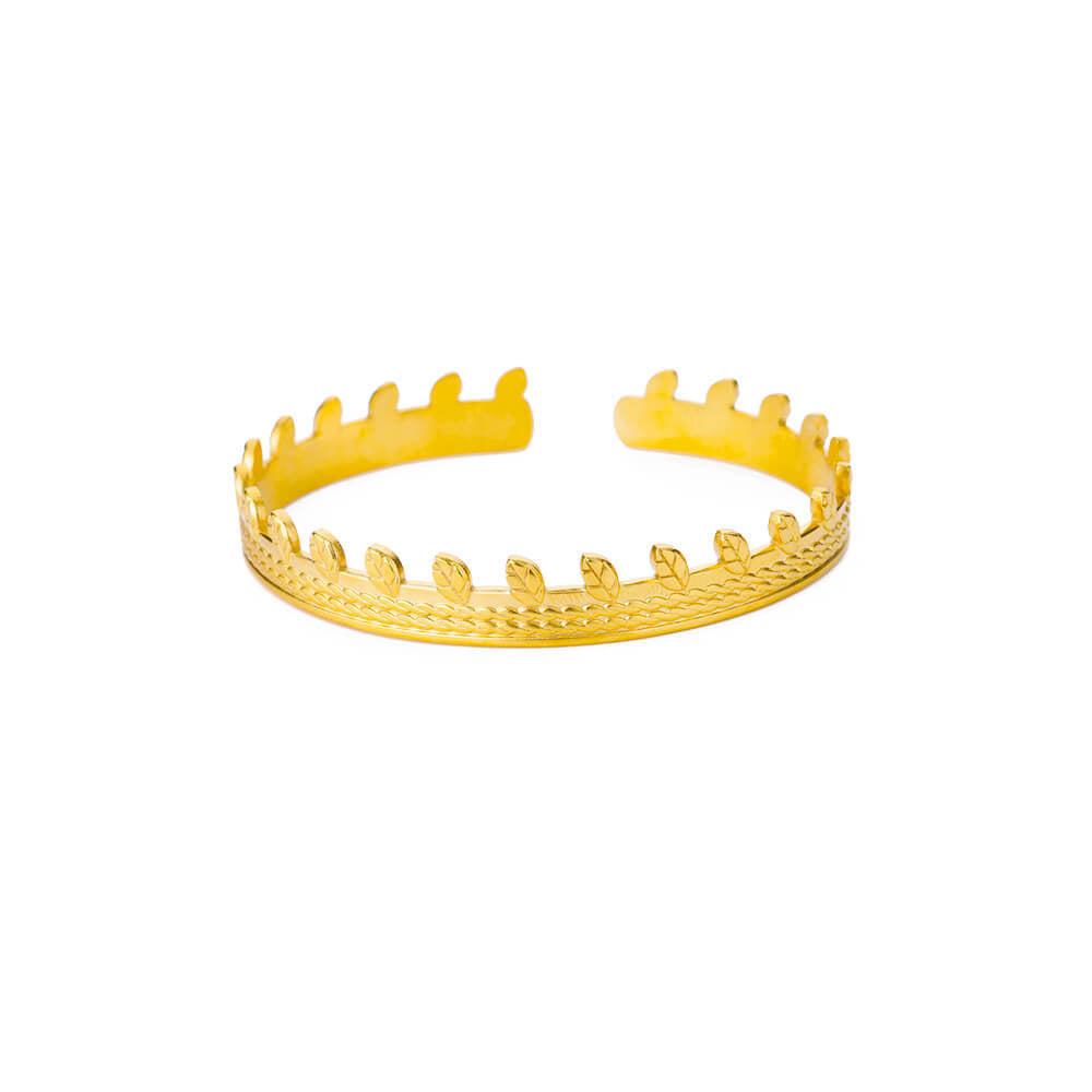 Unique Pleated Pattern Opening Bracelet Women