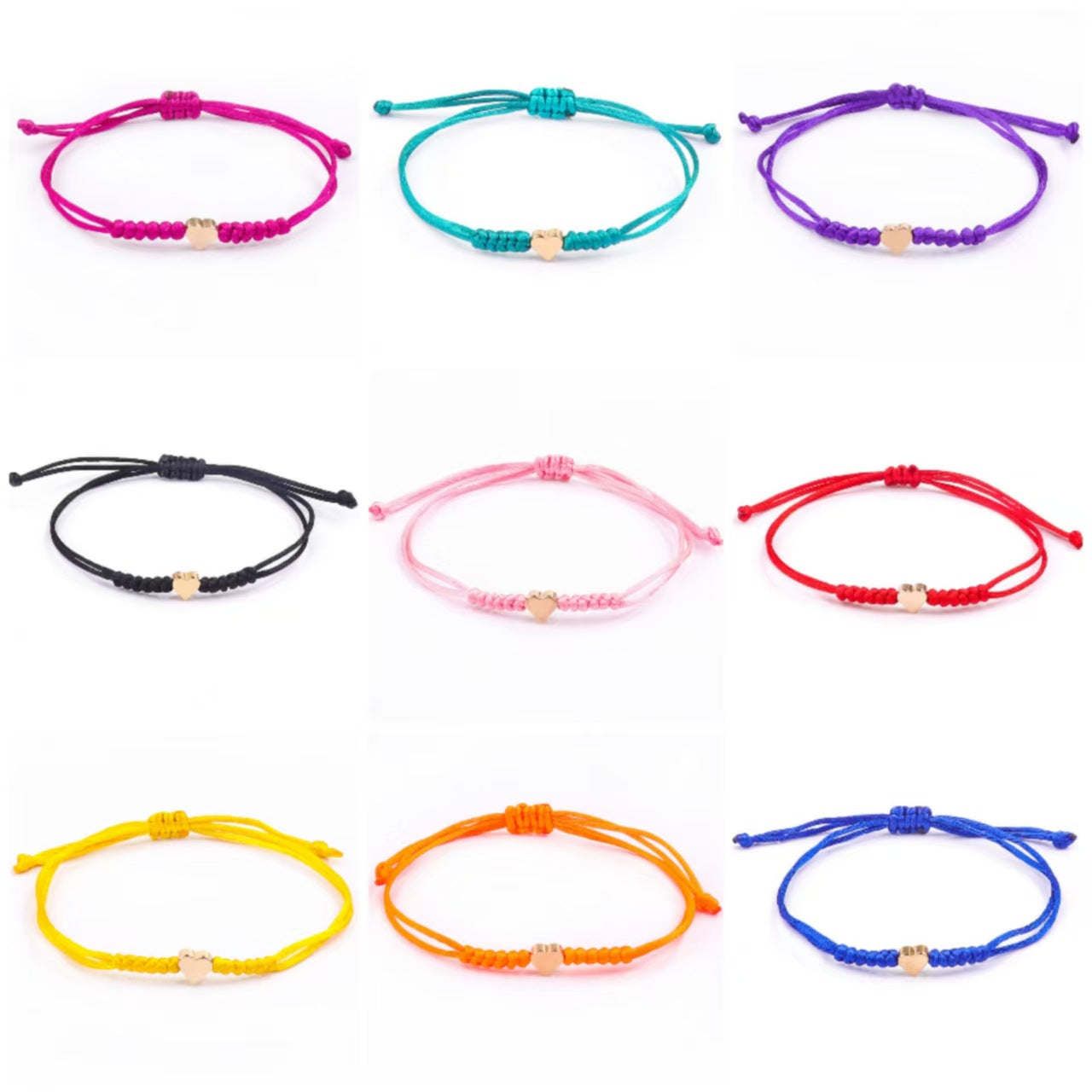 Love Woven Hand Strap Couple Hand-woven Adjustable Red Rope