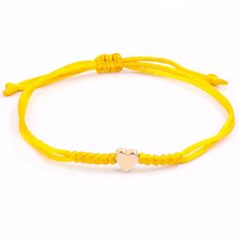 Love Woven Hand Strap Couple Hand-woven Adjustable Red Rope
