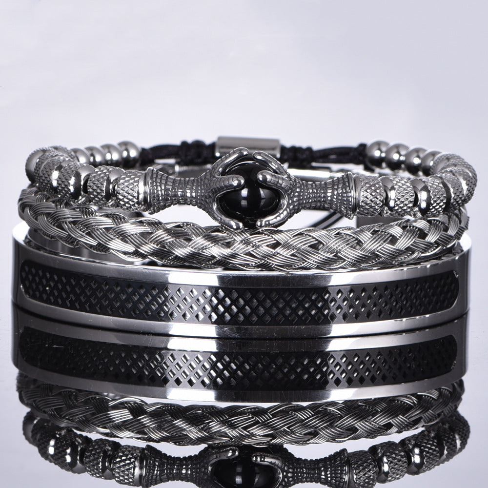 Bracelet Suit Stainless Steel Twist Bracelet