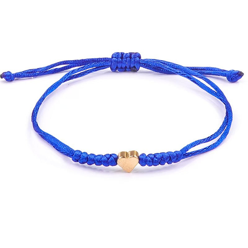 Love Woven Hand Strap Couple Hand-woven Adjustable Red Rope