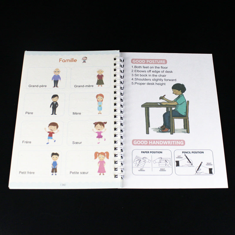 Copying Children's Groove French Writing Book Exercise