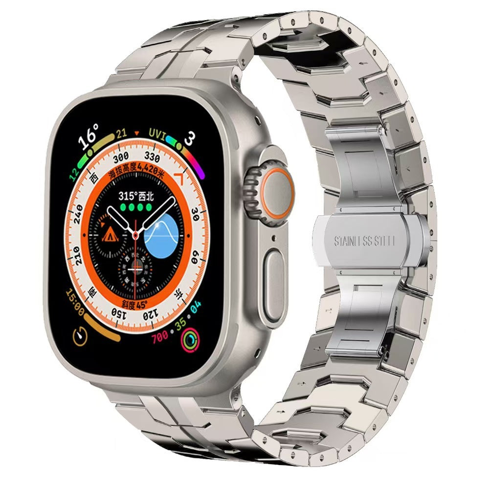 Bow Buckle IWatch Metal Smartwatch 8 Stainless Steel Strap