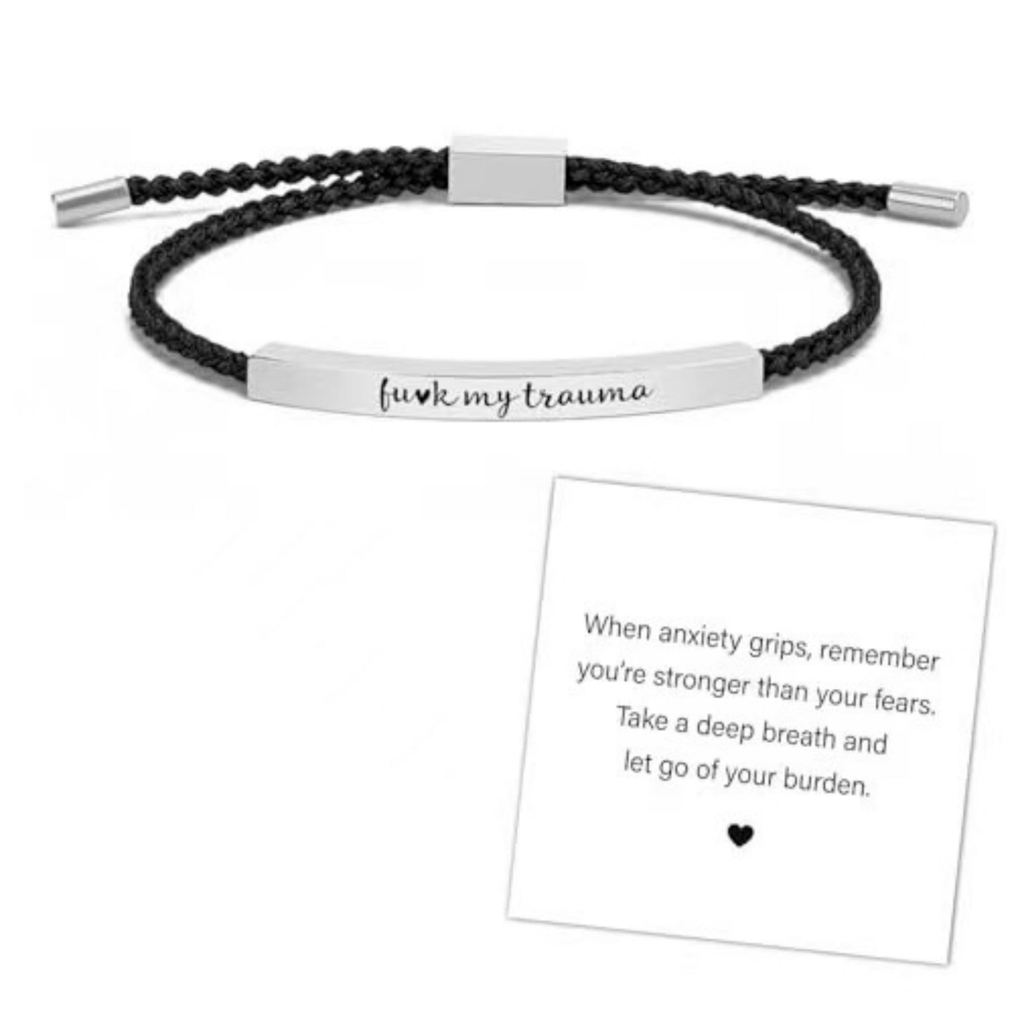 Adjustable Bent Tube Engraved Bracelet