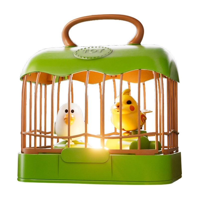 Talking Birdcage Aquarium Children's Light Music Educational Toys