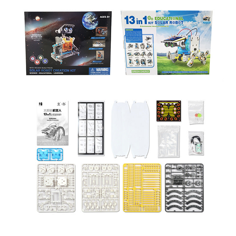 Solar Toy Car 13 In 1 Intelligent Robot