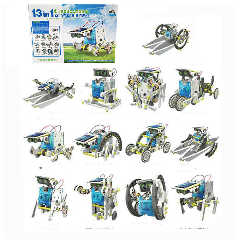 Solar Toy Car 13 In 1 Intelligent Robot