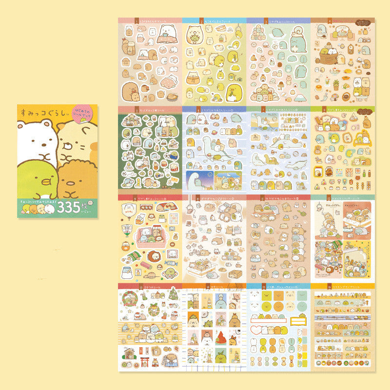Writing Paper Stickers Hand Account DIY Decoration 16Pieces