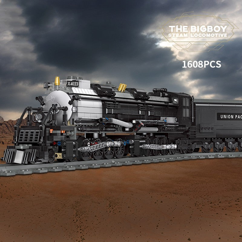 Small Particle Assembly Steam Train Building Block Toy
