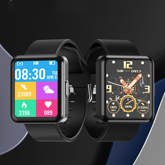 Smart Bluetooth Sports Watch Real-time Heart Rate Blood Oxygen Body Temperature Alarm Weather