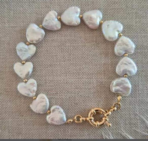 Baroque Freshwater Pearl Bracelet Light Luxury Stainless Steel